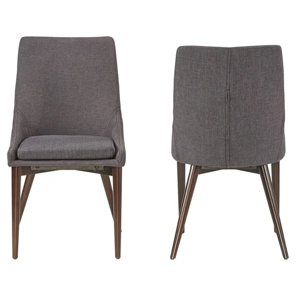 Sullivan Dining Chair Charcoal Set of 2 Inspire Q Dark Gray