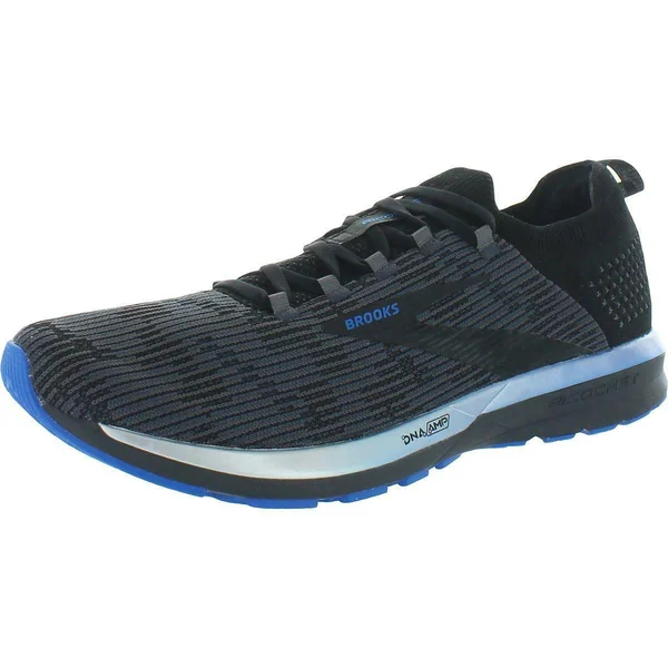 Brooks Men's Ricochet 2 Running Shoes, Black/Grey/Blue