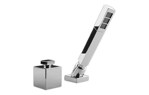 Graff G-3755-PC Solar Polished Chrome Solar Deck-Mounted Handshower & Diverter Set
