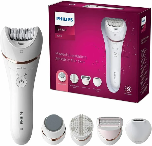 Philips BRE740/10 Epilator Pink White