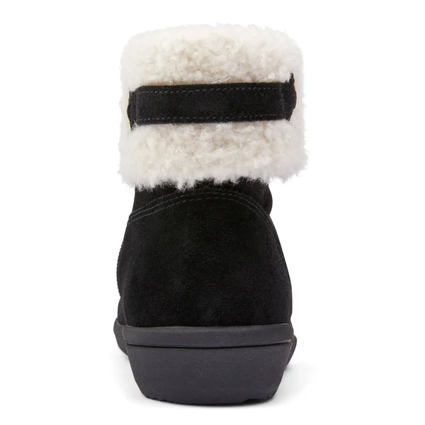 Women's Vionic Ruth Ankle Bootie Black Suede 6 M