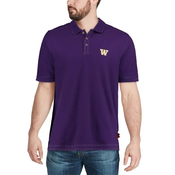 Tommy Bahama Washington Huskies Purple The Emfielder Polo Size: Small