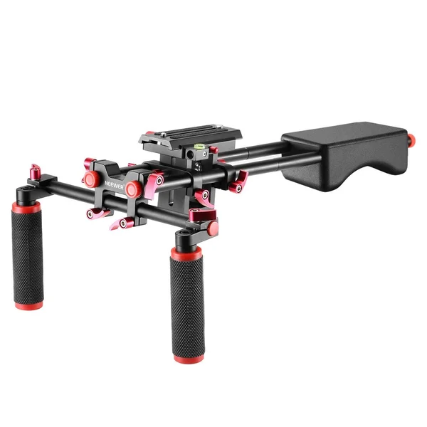 Neewer Portable Camera Movie Video Making System with Camera/Camcorder Mount Slider, Soft Rubber Shoulder Pad and Dual-hand Hand