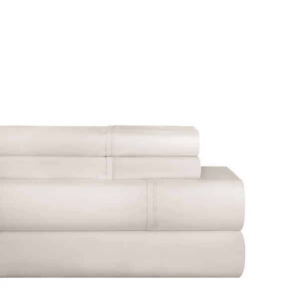 Pointehaven 200TC Cotton Sheet Set - Size: Queen, White