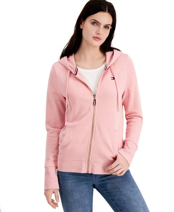 Tommy Hilfiger French Terry Hoodie - Created for Macy&s - Bridal Rose