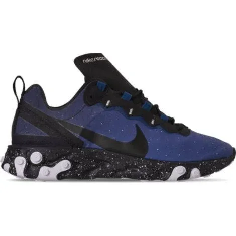 Nike Mens React Element 55 - Blue VOID-BLACK -Size - 9