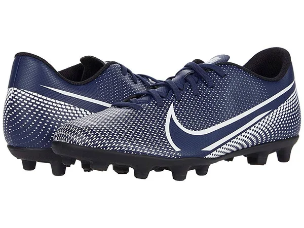 Nike Mercurial Vapor 13 Club FG/MG - Mens Molded Cleats - Midnight Navy/White/Black, Size 9.5
