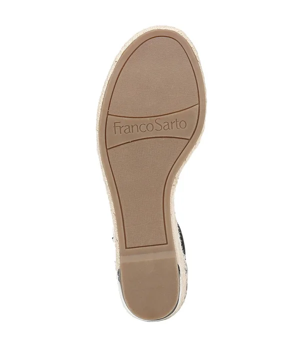 Franco Sarto Clemens Wedge Sandals - White
