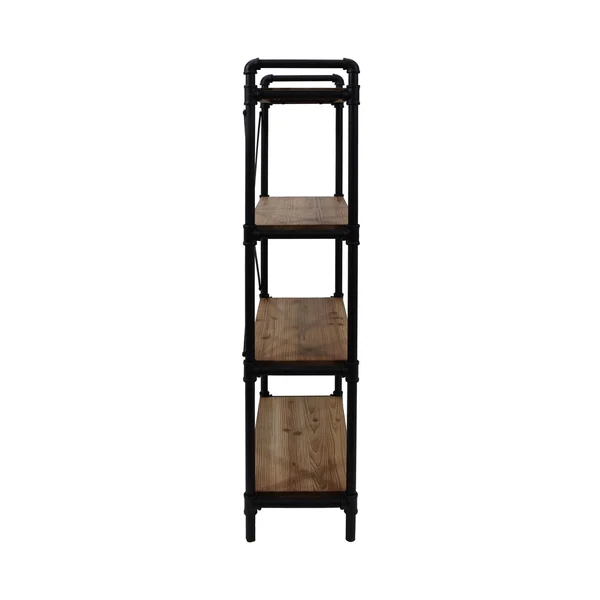 Greenwood Iron Bookcase by Christopher Knight Home - Gray Finish/Pewter