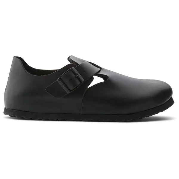 Birkenstock London Soft Footbed Hunter Black Leather - 37, Regular