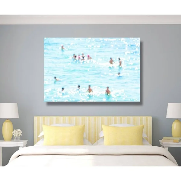 Oliver Gal 'Afternoon at The Beach by Tal Paz-Fridman' Nautical and Coastal Wall Art Canvas Print - Blue, Brown - 24 x 16