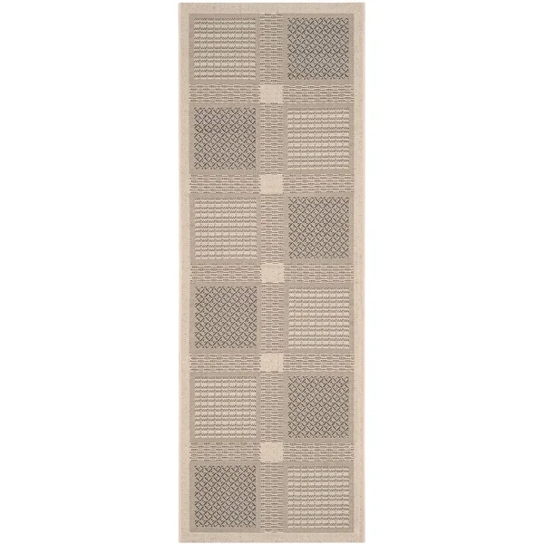 Safavieh Courtyard CY1928-3009 6&7x22 x 9&6x22 Brown, Natural Area Rug