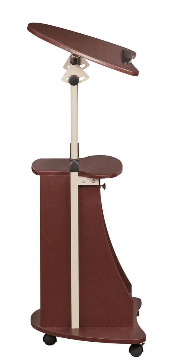 Techni Mobili Adjustable Laptop Cart; Chocolate