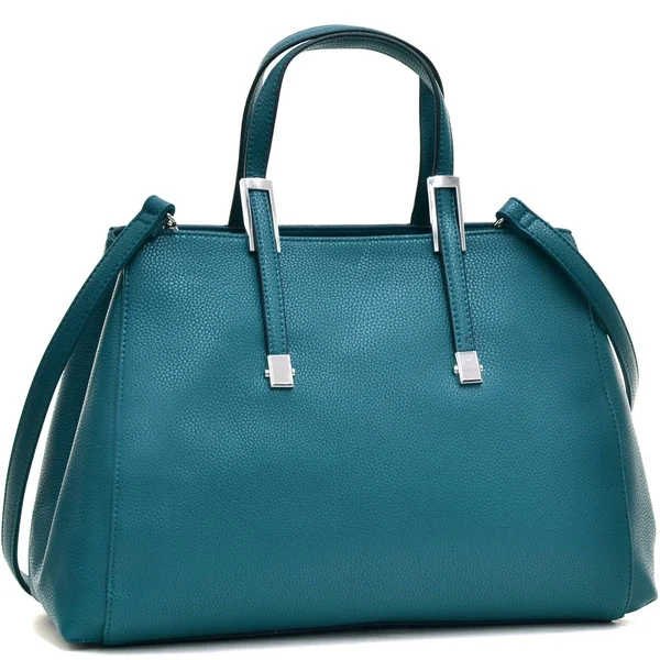 Dasein Faux Buffalo Classic Briefcase - Green