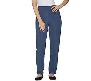 Susan Graver Essentials Lustra Knit PetiteSkinny Pants - Size 2x Petite, Night Sky