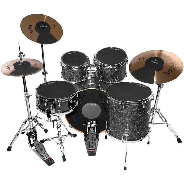 Ahead Drum Silencer Pack with Cymbal and Hi-Hat Mutes 10, 12, 13, 14, 14, 16 and 22 in.