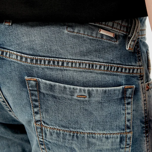 Diesel Washed Light Blue Thommer Slim Fit Jeans