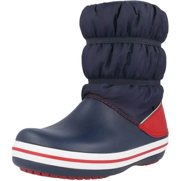 Crocs Kids& Crocband Winter Boot, Navy Blue/Red, C12