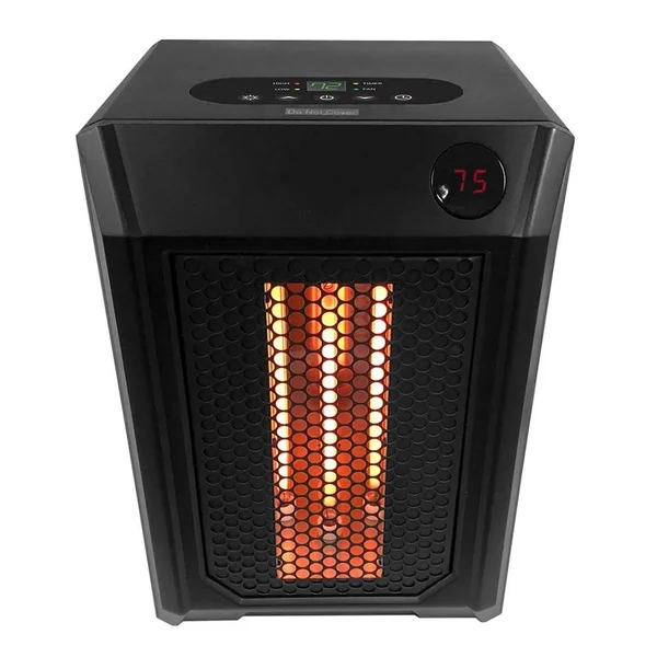 Lifesmart 1 - 500-Watt Electric Infrared Portable Space Heater with Remote Control HT1195