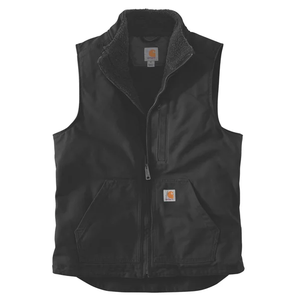 Carhartt Men's Sherpa Lined Mock Neck Vest, Gravel, XL