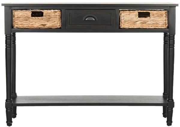 Safavieh Christa Console Table with Storage - Distressed White