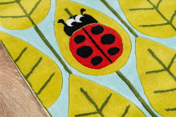 Momeni Lil Mo Whimsy Area Rug, Lady Bug Red, 5& x 7&