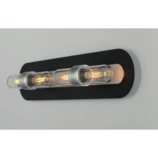 Maxim Lighting 21704CLBKAL Dual 4-Light Bath Vanity in Black - Brushed Aluminum