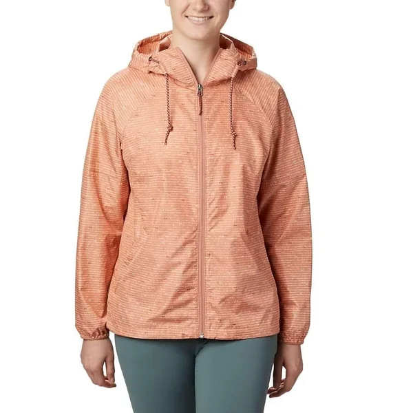 Columbia Women's Side Hill Printed Windbreaker - Cirrus Grey Between The Lines Print, Small
