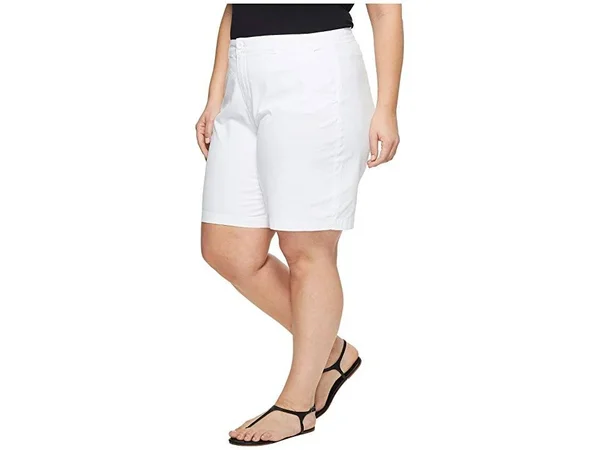 Nydj Women's Plus Size Bermuda Short - Optic White, 14W