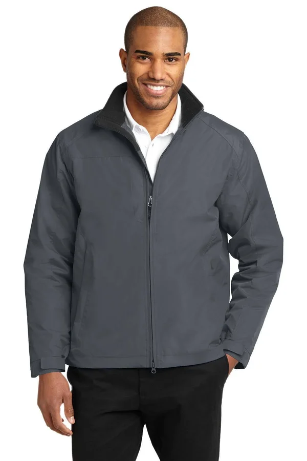 Port Authority J354 Challenger II Jacket - Steel Grey/True Black - XL