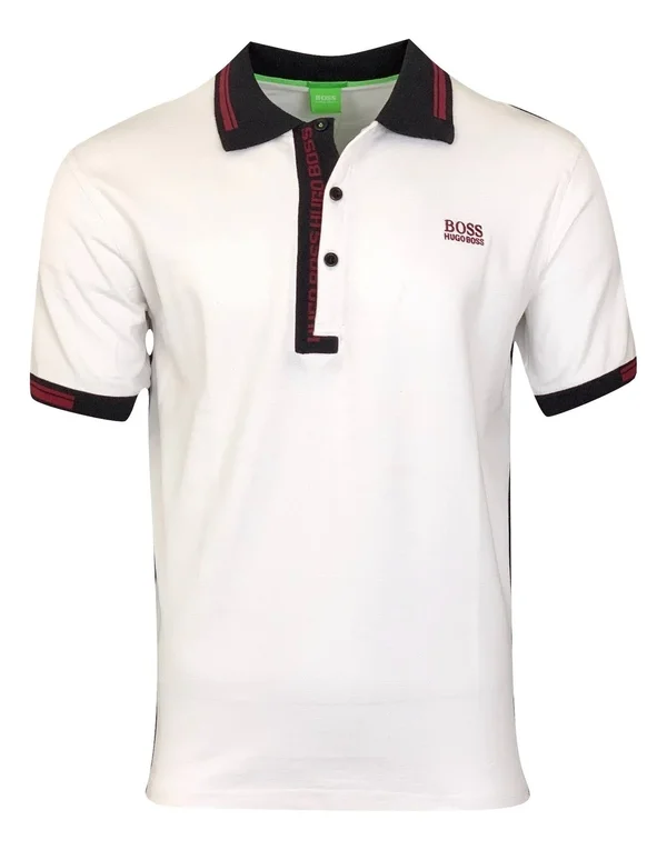 Hugo Boss Men Paddy Polo Shirt L Black