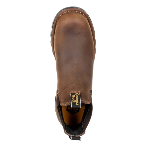 Men's Georgia Boot Gb00315 Eagle One Waterproof Chelsea Work Boot, Size: 9.5, Brown