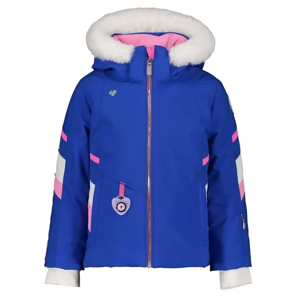 Obermeyer Girls& Katelyn Jacket with Faux Fur - 2 - Pink Pwr