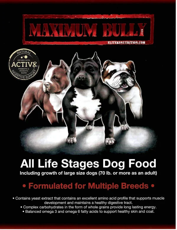 Maximum Bully Dog Food - 33 lb