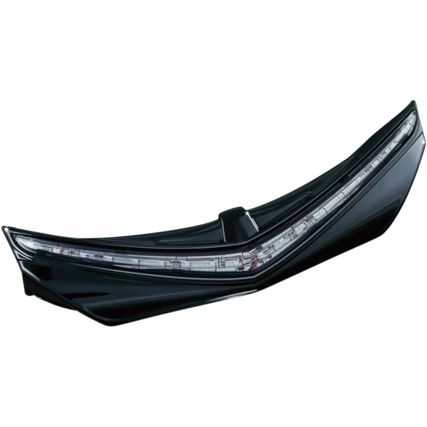 Kuryakyn 3248 LED Rear Fender Tip - Gloss Black with Smoke Lens