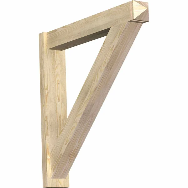 Ekena Millwork OUT06X36X36TRA03RDF 6x22W x 36x22D x 36x22H Traditional Rough Sawn Arts and Crafts Outlooker, Douglas Fir