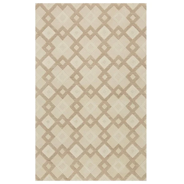 8& x 10& 6x22 Wool Ivory Area Rug
