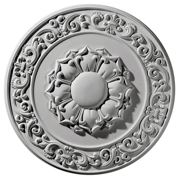27 3/4x22OD x 2x22P Sydney Ceiling Medallion (Fits Canopies Up to 5 3/4x22) - Hand-Painted Jet Black