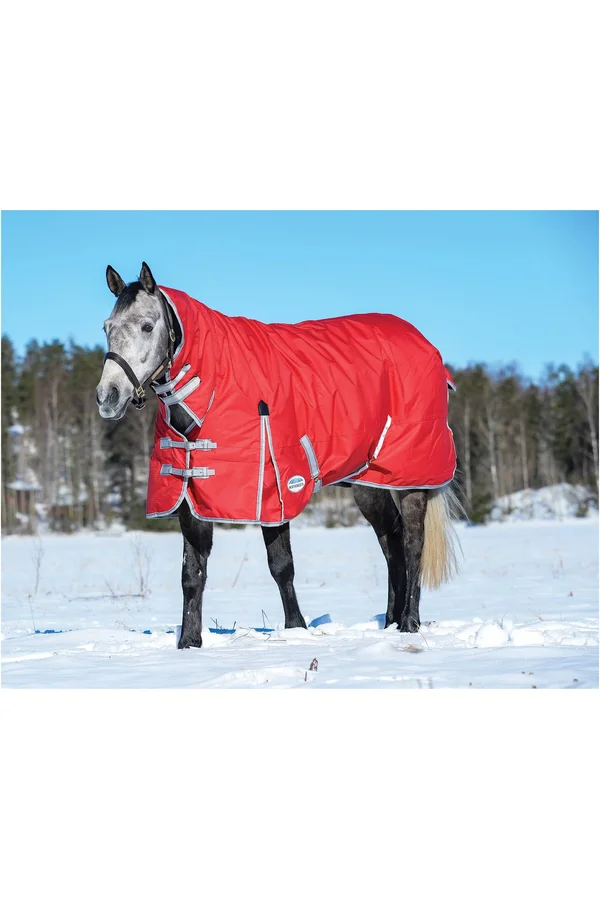 Weatherbeeta ComFiTec Classic Combo Neck Heavy - Red/Silver/Navy