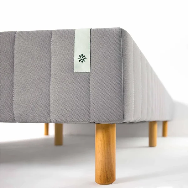 Zinus Justina Quick Snap Standing Mattress Foundation - Platform Bed, No Box Spring Needed, Grey Queen