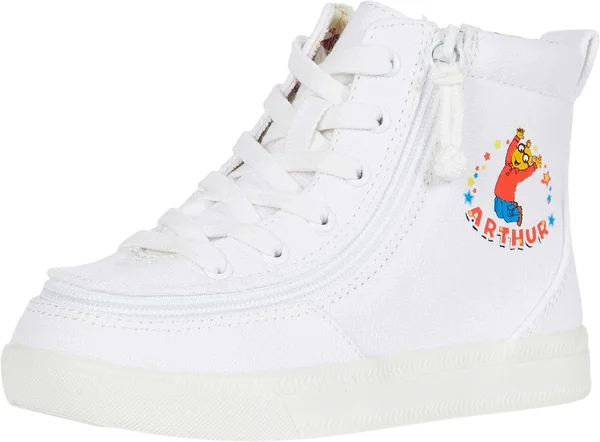 Billy Footwear Kids Classic Lace High Arthur Celebration (Toddler) Kid's Shoes White : 7 Toddler M