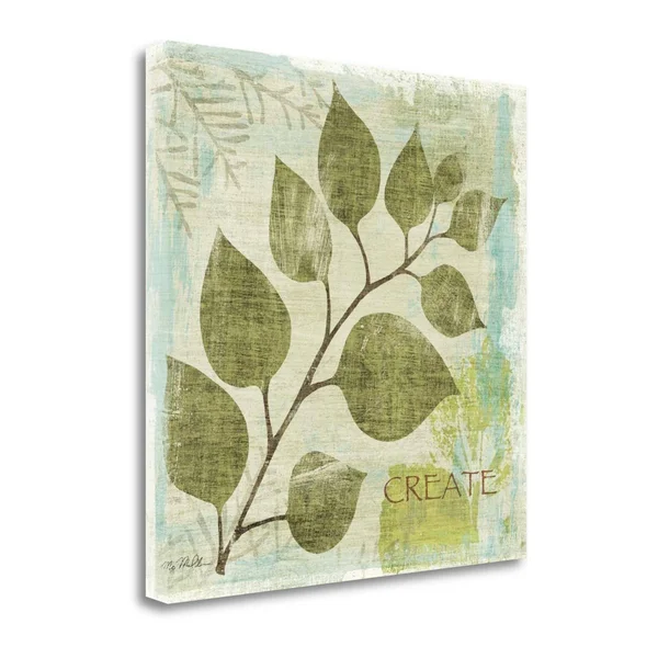 Fine Art Giclee Print on Gallery Wrap Canvas Woodland Thoughts III by Michael Mullan Green 20x22 x 20x22, Cotton