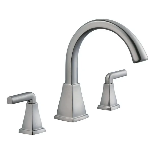 Glacier Bay 12000 Series 2-Handle Deck-Mount Roman Tub Faucet in Brus
