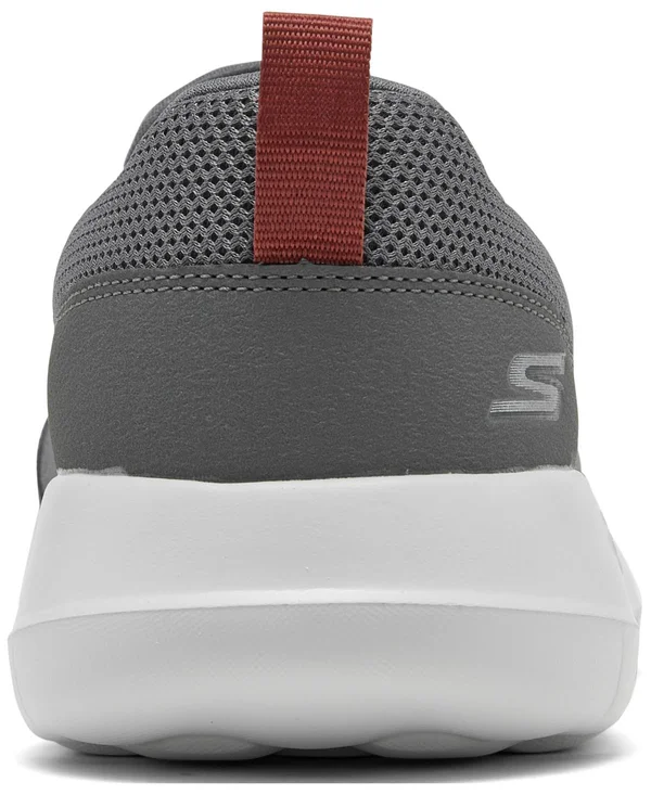 Skechers Men's GOwalk Max - Clinched Walking Shoes - Gray/Burgundy, 7.5