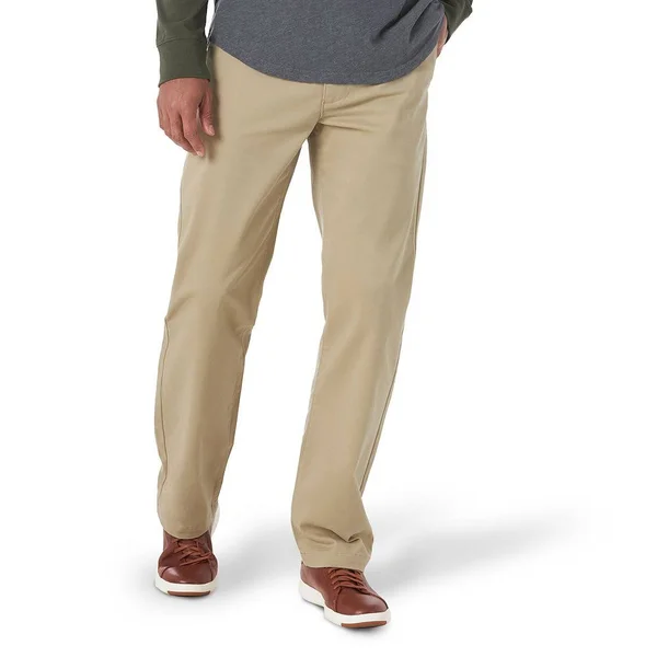 Lee Extreme MVP Straight Flat Front Pants KC Khaki (Size 33 x 30)