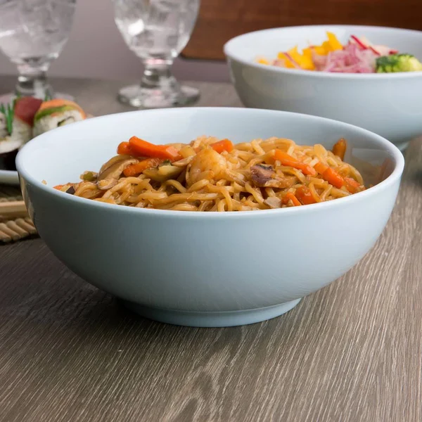Thunder Group 5980 Blue Jade 1.69 qt. Round Melamine Soup Bowl - 12/Case