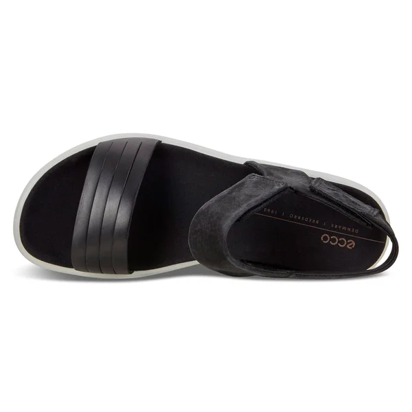 Ecco Women's Flowt Strap Sandal, Black/Black