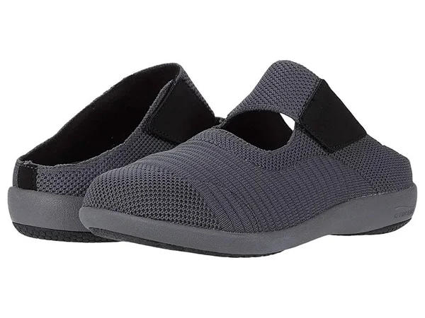 Spenco Orthotic Memory Slip-Ons - Magnolia, Size 5-1/2 Medium, Black