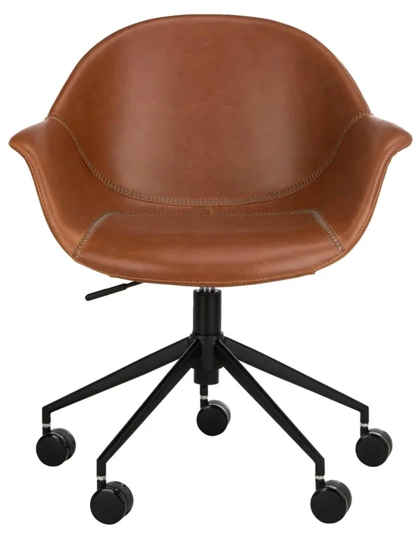 Safavieh Ember Office Chair - Light Brown - Black