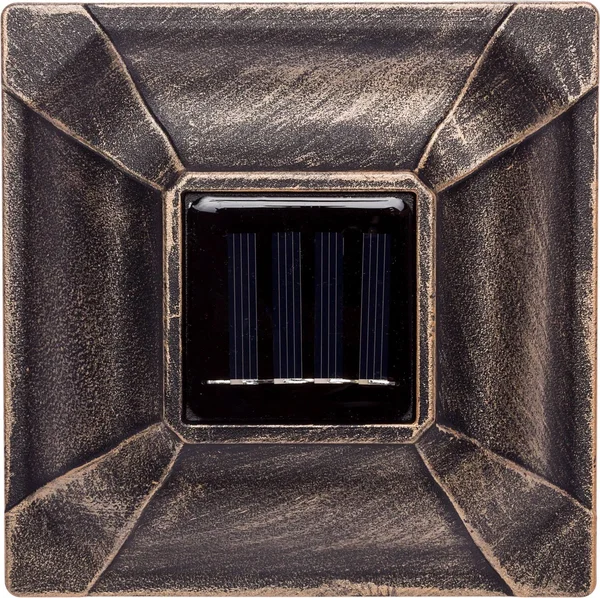 Paradise Gl28998bz Solar Cast Aluminum LED Post Cap Light (Bronze, 6 Pack), 5.98" x 5.98" x 5.31"